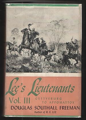 Seller image for Lee's Lieutenants Vol. III Gettysburg to Appomattox for sale by Elder's Bookstore