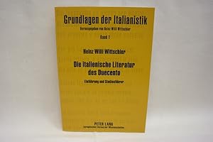 Bild des Verkufers fr Die italienische Literatur des Duecento Einfhrung und Studienfhrer. Geschichte der Anfnge einer Nationalliteratur. (= Grundlagen der Italianistik, Bd. 1). zum Verkauf von Antiquariat Wilder - Preise inkl. MwSt.