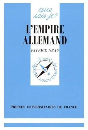 Imagen del vendedor de L'empire allemand a la venta por Chapitre.com : livres et presse ancienne