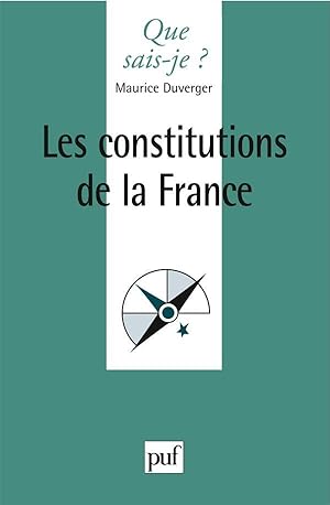 Immagine del venditore per les constitutions de la France (4e dition) venduto da Chapitre.com : livres et presse ancienne