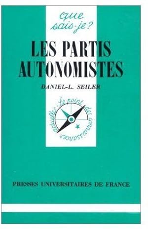 Imagen del vendedor de Les partis autonomistes a la venta por Chapitre.com : livres et presse ancienne