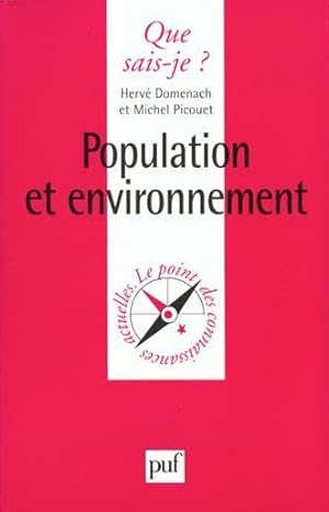 Image du vendeur pour Population et environnement mis en vente par Chapitre.com : livres et presse ancienne