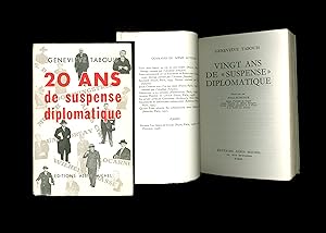 Image du vendeur pour Vingt Ans de "Suspense" Diplomatique, by Genevive Tabouis, French Anti-Fascist Journalist Presents the History of Diplomacy's Failure in the years leading up to WWII. Book Issued in 1958 by Editions Albin Michel . Text in French. OP. mis en vente par Brothertown Books