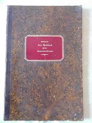 Zum Handbuch für den Ingenieurdienst II Original um 1850 (- Militär Bautechnik Schützengraben