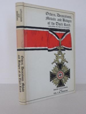 Imagen del vendedor de Orders, Decorations, Medals and Badges of the Third Reich a la venta por Idle Booksellers PBFA