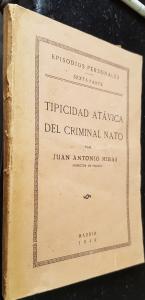 Seller image for Tipicidad atvica del criminal nato for sale by Librera La Candela