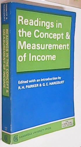 Image du vendeur pour Readings in the concept and measurement of income mis en vente par Librera La Candela