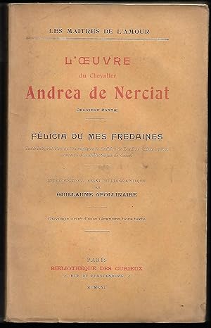 l'Oeuvre du Chevalier ANDREA de NERCIAT en deux volumes