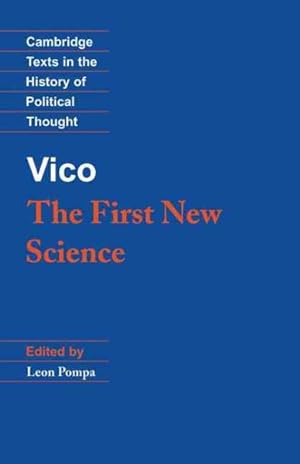 Immagine del venditore per Vico : The First New Science venduto da GreatBookPricesUK