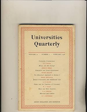 Universities Quarterly Volume 12 Number 2 February 1958