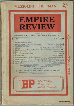 Empire Review No. 294, July 1925 - Mussolini The Man