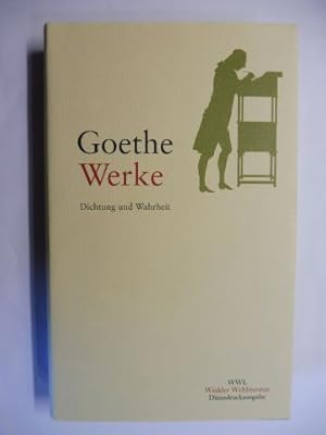 Imagen del vendedor de JOHANN WOLFGANG VON GOETHE - WERKE V (5) - Aus meinem Leben - Dichtung und Wahrheit *. a la venta por Antiquariat am Ungererbad-Wilfrid Robin