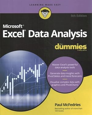 Imagen del vendedor de Excel Data Analysis for Dummies a la venta por GreatBookPricesUK