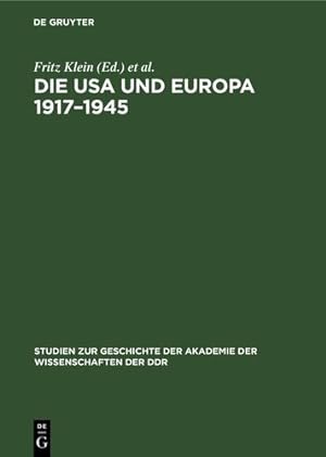 Seller image for Die USA und Europa 1917-1945 (German Edition) [Hardcover ] for sale by booksXpress