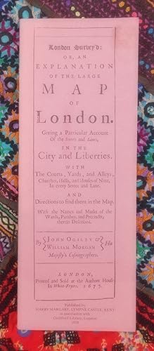 Immagine del venditore per London Survey'd or,an explanation of the Large Map of London venduto da Springwell Books