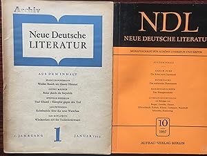 NEUE DEUTSCHE LITERATUR. NDL. Zeitschrift des Deutschen Schriftstellerverbandes. Herausgegeben vo...