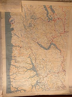 Map of the Southern Lakes designed for the motorist, tramper, and the tourist.