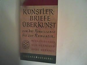 Seller image for Knstlerbriefe ber Kunst. Von der Renaissance bis zur Romantik for sale by ANTIQUARIAT FRDEBUCH Inh.Michael Simon