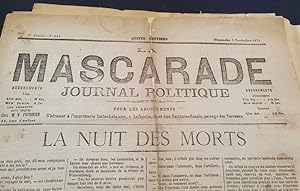 La mascarade - Journal politique - Lyon - 13 numéros 1870 / 1872