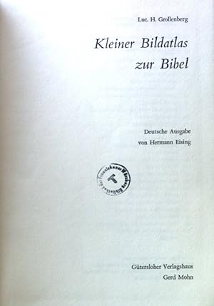 Image du vendeur pour Kleiner Bildatlas zur Bibel. mis en vente par books4less (Versandantiquariat Petra Gros GmbH & Co. KG)