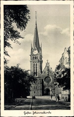 Ansichtskarte / Postkarte Gießen an der Lahn Hessen, Johanneskirche