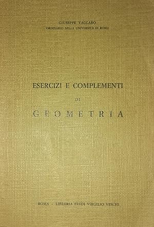 Esercizi e complementi di geometria