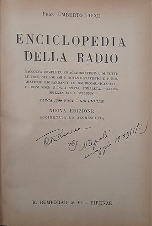 Imagen del vendedor de Enciclopedia della radio a la venta por librisaggi