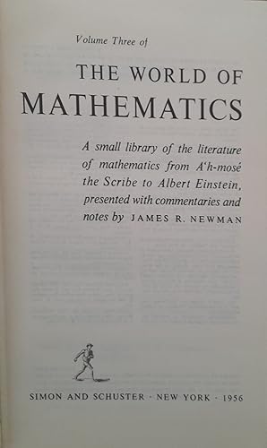 The world of mathematics (volume three)
