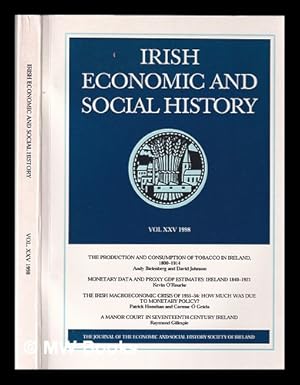 Imagen del vendedor de Irish economic and social history Vol XXV 1998 a la venta por MW Books Ltd.