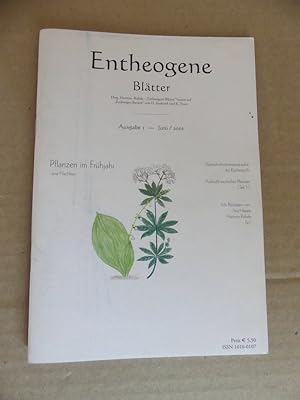 Seller image for Entheogene Bltter. Ausgabe 1, Juni/ 2002. - Pflanzen im Frhling - Eine Nachlese. for sale by Antiquariat Maralt