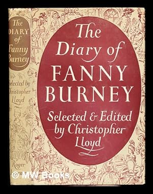 Seller image for The diary of Fanny Burney / selected and edited by Christopher Lloyd for sale by MW Books Ltd.