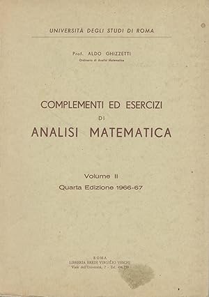 Complementi ed esercizi di analisi matematica (volume II)