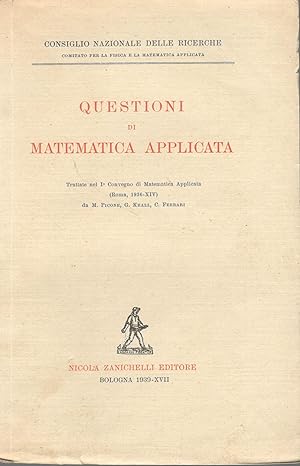 Questioni di matematica applicata