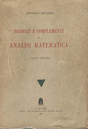 Esercizi e complementi di analisi matematica (parte seconda)