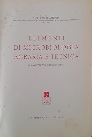 Elementi di microbiologia agraria e tecnica