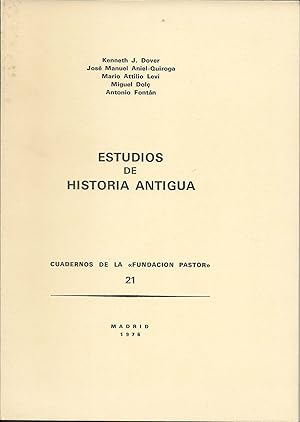 Bild des Verkufers fr Estudios de historia antigua zum Verkauf von CA Libros