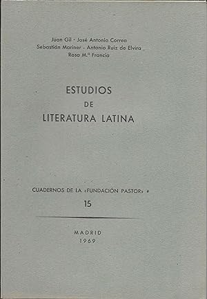 Bild des Verkufers fr Estudios de literatura latina zum Verkauf von CA Libros