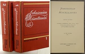 Seller image for JOHNSONIAN MISCELLANIES. Arranged and Edited by . for sale by Francis Edwards ABA ILAB