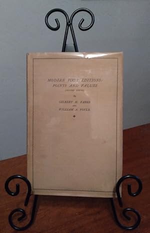 Seller image for Modern First Editions: Points and Values (Second Series) for sale by Structure, Verses, Agency  Books