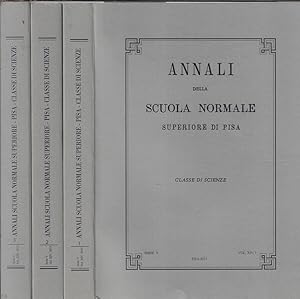 Seller image for Annali della scuola normale superiore di Pisa serie V Vol. XIV N. 1, 2, 3 Classe di scienze for sale by Biblioteca di Babele