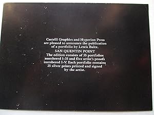 Imagen del vendedor de Lewis Baltz San Quentin Point Castelli Graphics and Hyperion Press Portfolio Prospectus postcard a la venta por ANARTIST