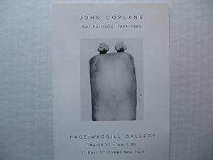 Bild des Verkufers fr John Coplans Self-Portraits 1984-1985 Pace / MacGill March 27- April 26 Exhibition invite postcard zum Verkauf von ANARTIST
