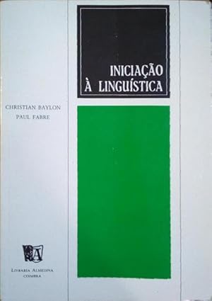 Bild des Verkufers fr INICIAO  LINGUSTICA. [2. EDIO] zum Verkauf von Livraria Castro e Silva