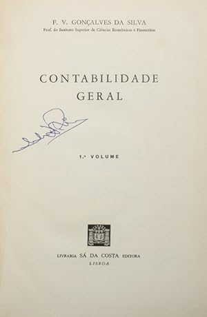 Seller image for CONTABILIDADE GERAL. [2 VOLS.] for sale by Livraria Castro e Silva