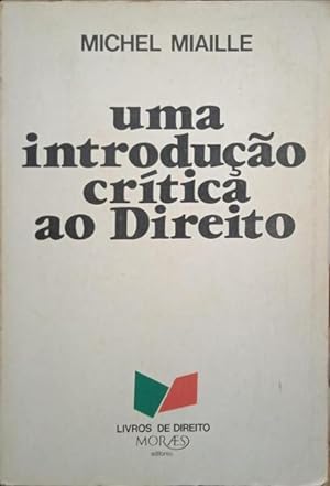Bild des Verkufers fr UMA INTRODUO CRTICA AO DIREITO. zum Verkauf von Livraria Castro e Silva