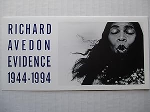 Bild des Verkufers fr Richard Avedon: Evidence 1944-1994 Whitney Museum members preview 1994 Exhibition invite postcard zum Verkauf von ANARTIST