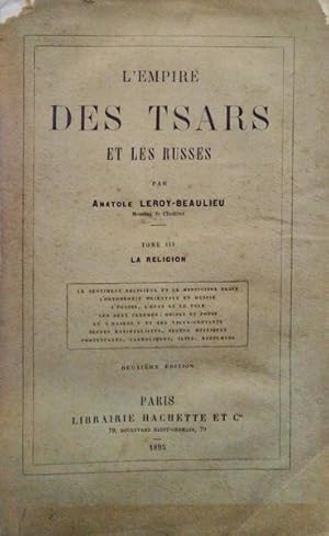 Image du vendeur pour L'EMPIRE DES TSARS ET LES RUSSES. [2. EDIO]. mis en vente par Livraria Castro e Silva