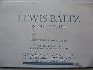 Seller image for Lewis Baltz Ronde de Nuit Germans Van Eck 1992 Exhibition invite postcard for sale by ANARTIST