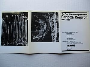 Bild des Verkufers fr The First Abstract Expressionist Carlotta Corpron 1910-1988 Virginia Lust Gallery 1990 Exhibition invite postcard zum Verkauf von ANARTIST
