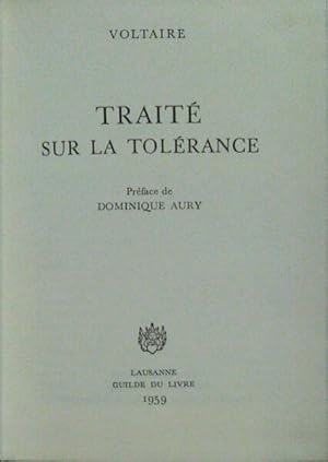 Image du vendeur pour TRAIT SUR LA TOLRANCE. mis en vente par Livraria Castro e Silva